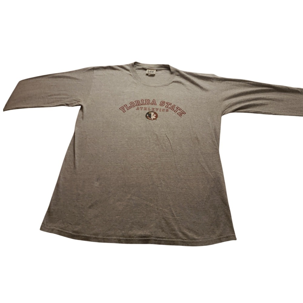 Lee Sport Florida State Athletics Long Sleeve T-Shirt Heather Gray Men's XL FSU